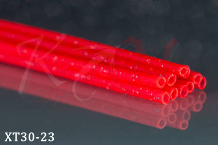 Outer tubes 3mm - 23 Fluo Red + Silver Glitter